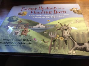 Farmer Herman and the Flooding Barn, CAFO, children’s book, illustrated, illustrator, Christian, foster care, orphan, nonprofit, children