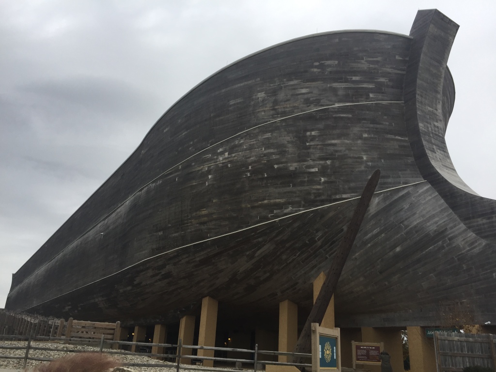 Noah's ark, life size replica of the ark, wooden boat